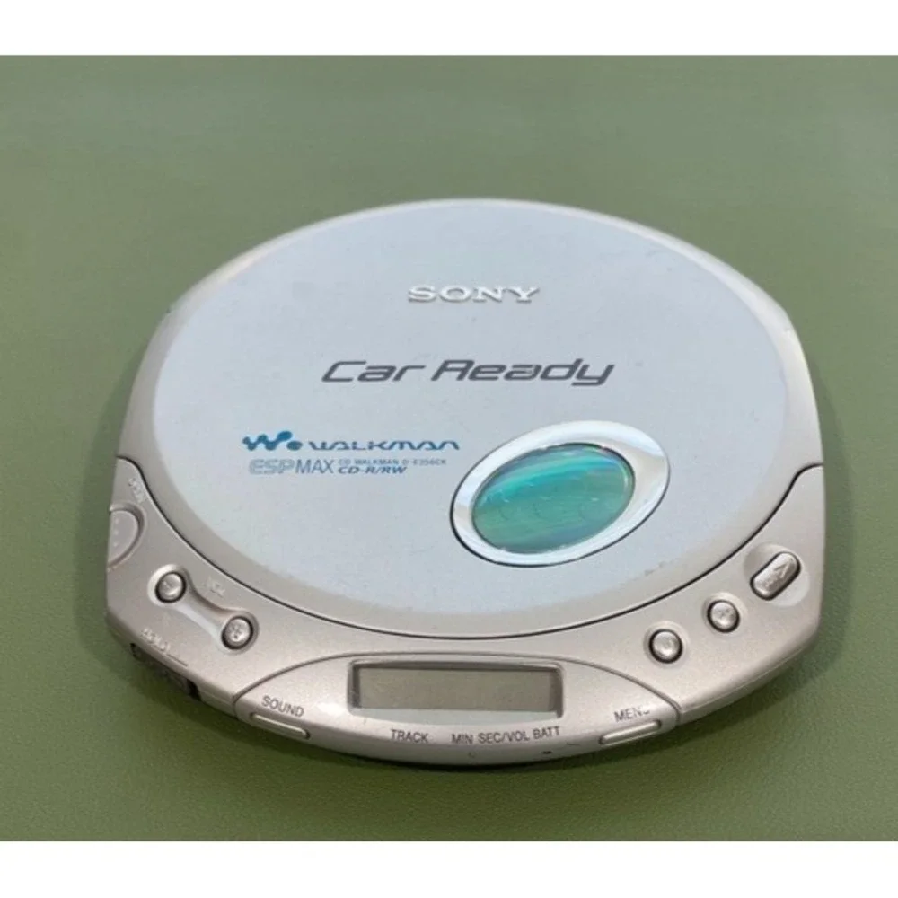 Sony CD Walkman Car Ready D-E356CK Silver Tested and Working